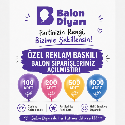Reklam Baskılı Balon