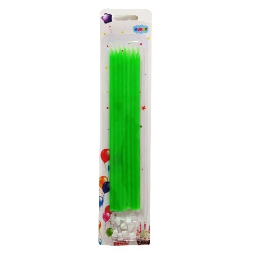 15 cm Yeşil Mum 10'lu