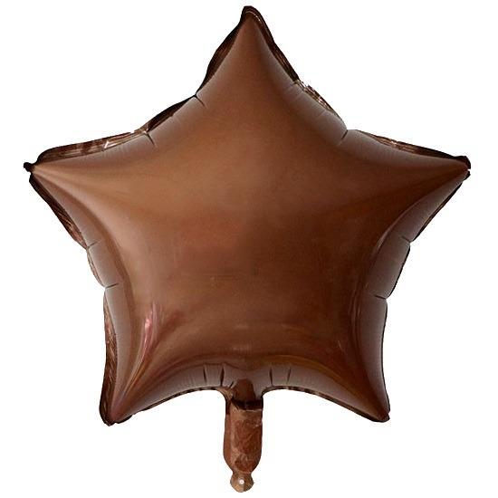 18 inç Yıldız Karamel Renk Folyo Balon
