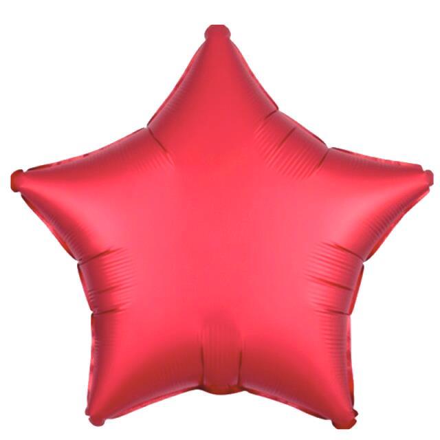 18 inç Yıldız Kırmızı Renk Folyo Balon