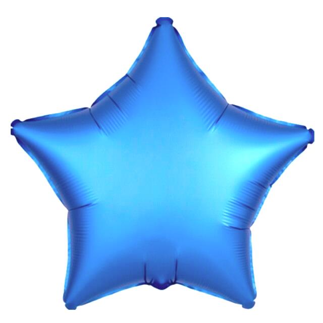 18 inç Yıldız Mavi Renk Folyo Balon