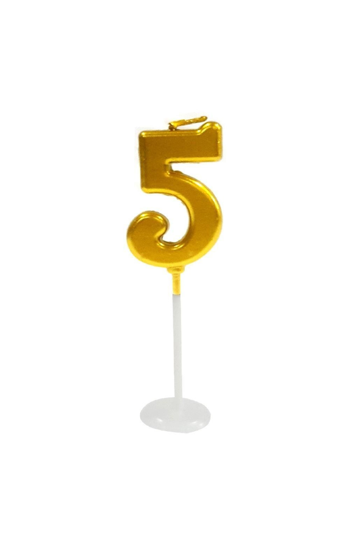 5 yaş doğum günü pasta mumu yaş mumu rakam mum sayı 9cm