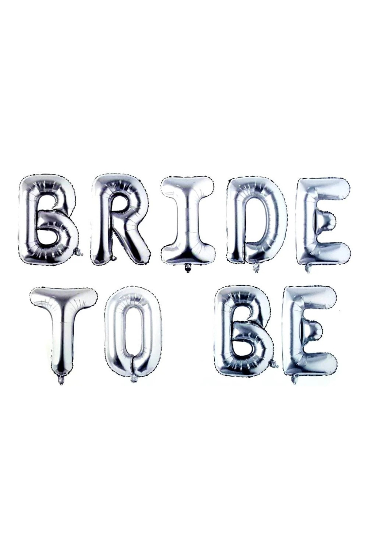 Bride to Be Gümüş Folyo Balon Seti – Bekarlığa Veda Partiniz İçin Şık Dekor!