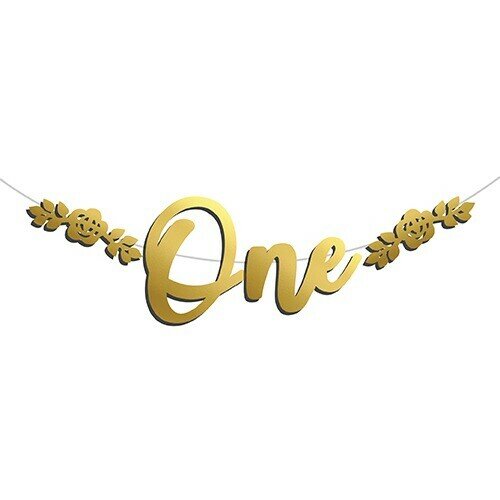 Kaligrafi Banner Gold One