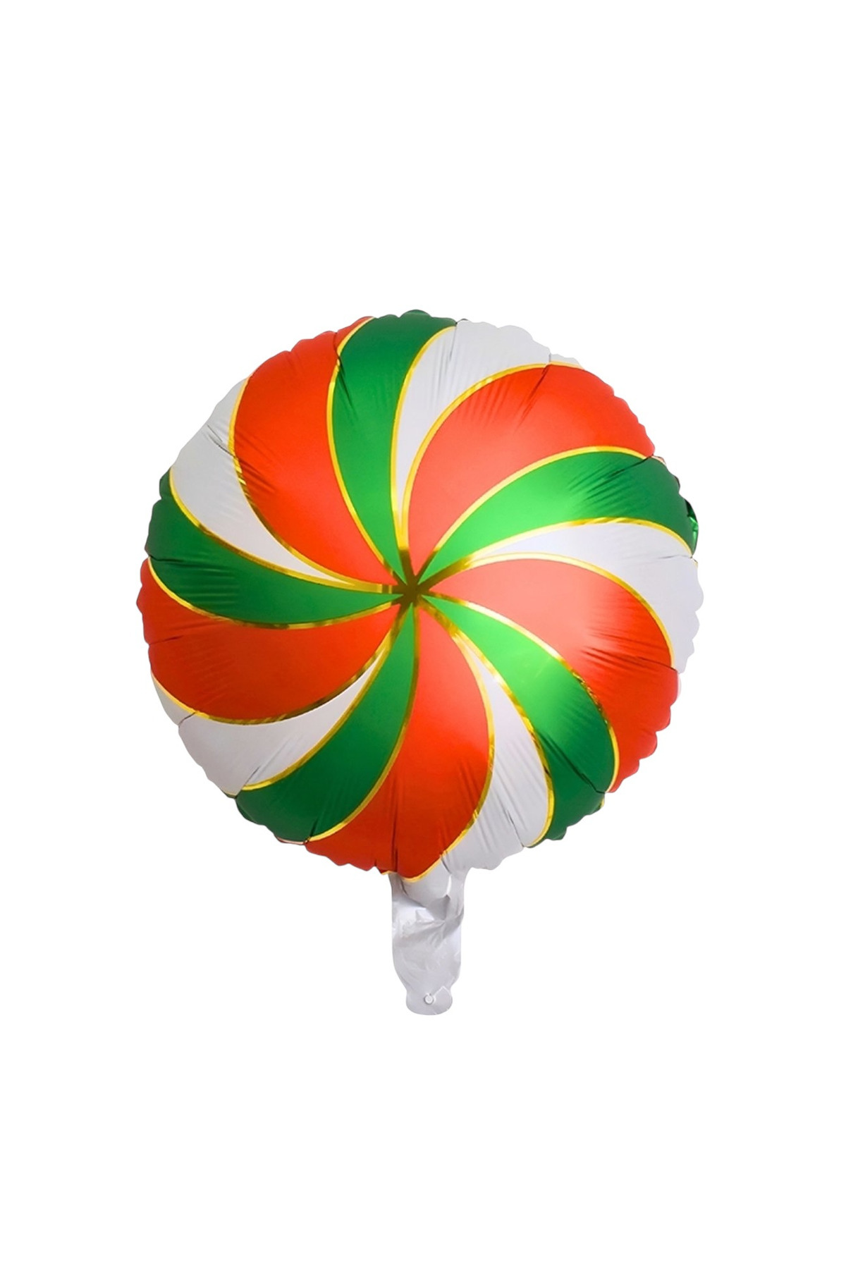 Kırmızı beyaz yeşil seçenekleri şeker folyo balon yılbaşı