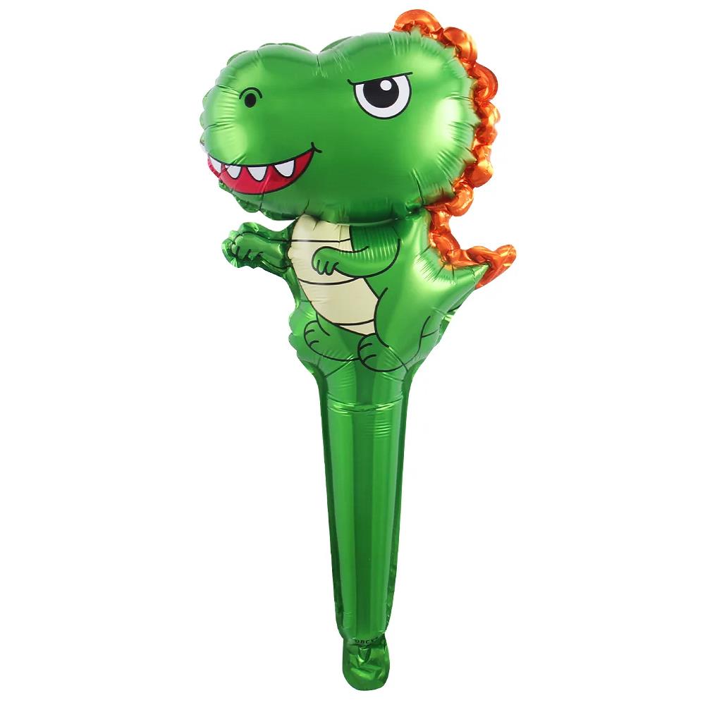 Saplı T-Rex Yeşil Dinazor Folyo Balon 25*59,5