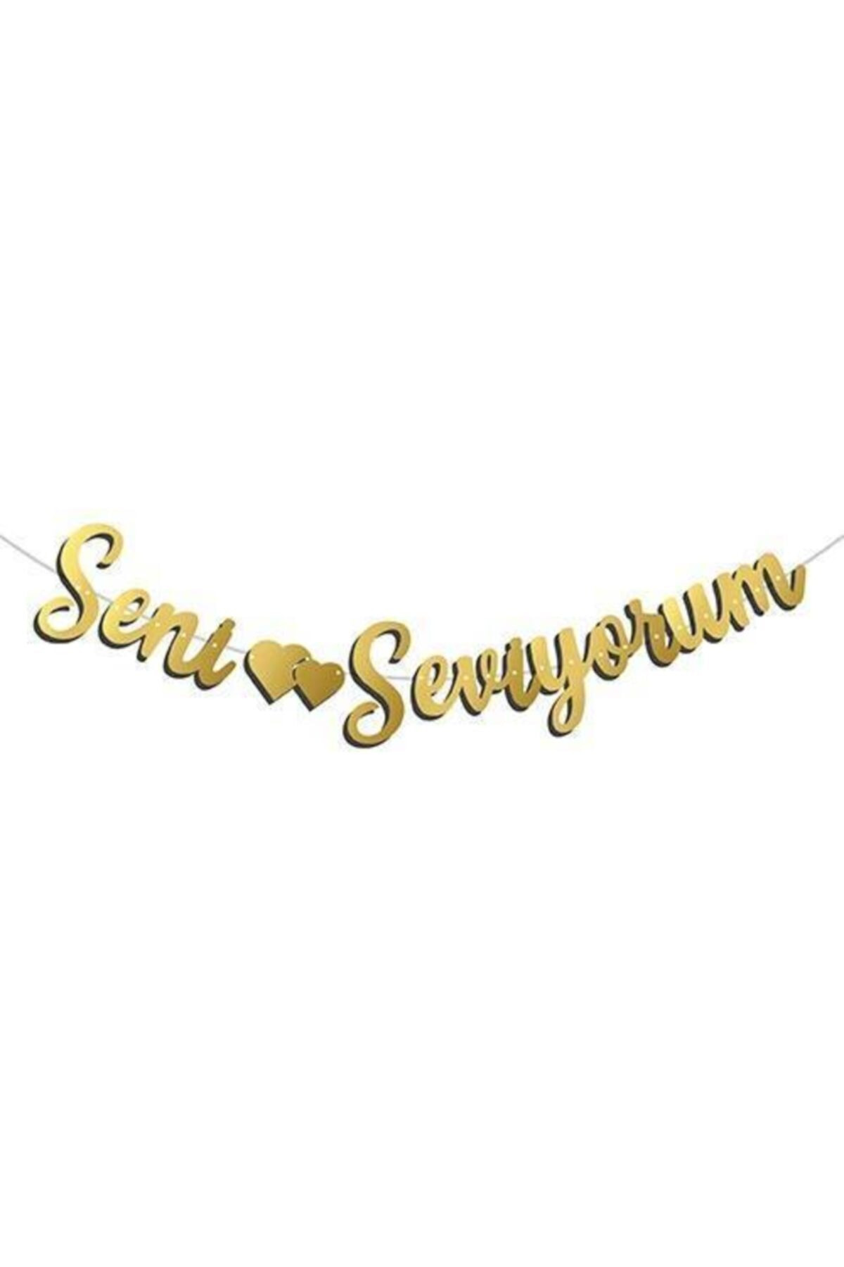Seni seviyorum yazılı kaligrafi banner i love you yazılı kırmızı kaliteli