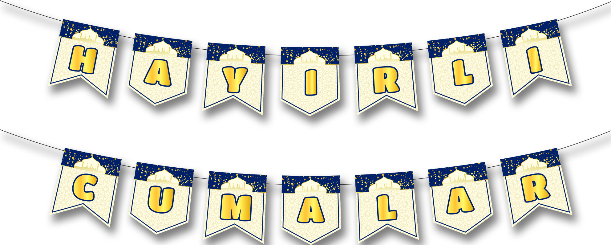 Zikzak Banner Hayırlı Cumalar