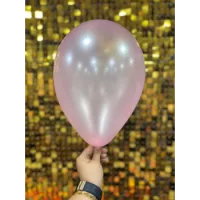 Metalik Şeker Pembe Balon 10inc (100) Adet