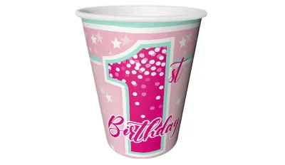 Fırst Bırthday Stars Girl Bardak 1 Yaş