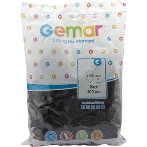 Gemar G110 11inc Metalik Balon - Siyah