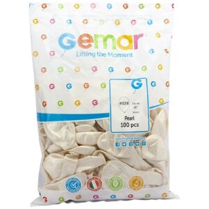 Gemar G110 11inc Metalik Balon - Beyaz