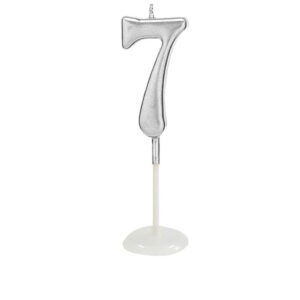 Tüm yaşlar Gümüş Rakam pasta mumu doğum günü yaş mum