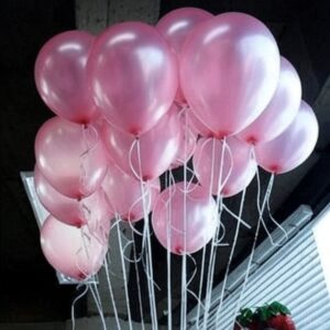 25 Adet Metalik pembe balon