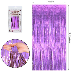 2li Mor Kapı Duvar Parti Fon Arka Perde Işıltılı Doğum Günü Perdesi