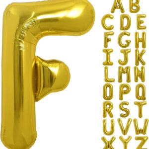 F Harf Balon Altın Gold 78cm büyük boy