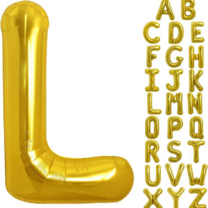 Tüm harfler Harf Balon Altın Gold 78cm büyük boy