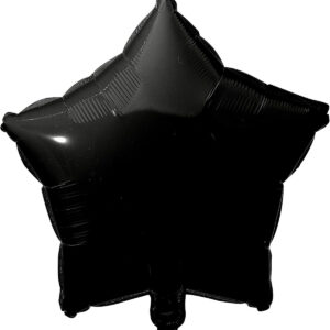 Siyah Yıldız folyo balon tüm renkler 45cm şık görüntü hava ve helyum uyumlu