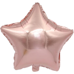 Rose gold Yıldız folyo balon tüm renkler 45cm şık görüntü hava ve helyum uyumlu