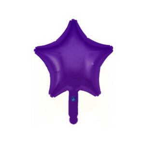 Mor Yıldız folyo balon tüm renkler 45cm şık görüntü hava ve helyum uyumlu