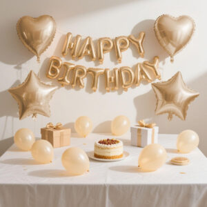 25 parça Doğum Günü Seti DEV BOY hava ve helyum ile uyumlu Happy Birthday Pompa dahil