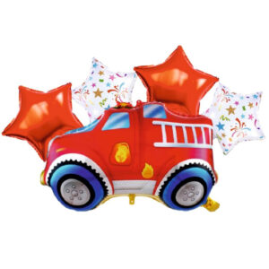 5li rally jeep itfaiye folyo balon herşey dahil hava ve helyum ile uyumlu