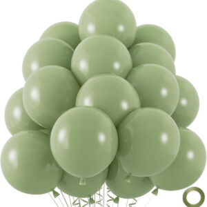 40 adet Küf yesili balon kaliteli hava ve helyum uyumlu