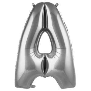 A Harf Balon Gümüş Bütün harfler Büyük boy 78cm