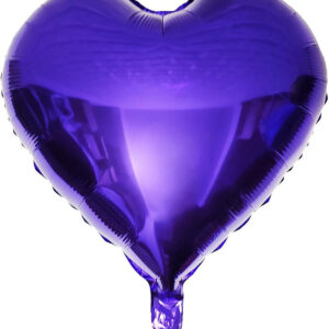 Mor Kalp Folyo balon 45cm tüm renkler hava ve helyum ile uyumlu