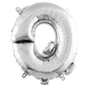 Q Harf Balon Gümüş Bütün harfler Büyük boy 78cm