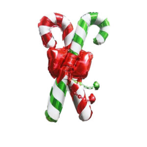 yılbaşı şeker kamışı 2 li ve tekli kırmızı ve yeşil 60cm