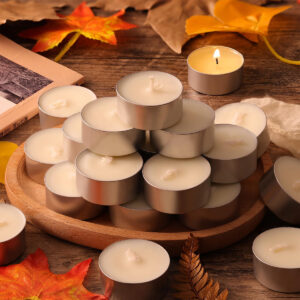 10 adet Mum - Beyaz Küçük Yuvarlak Yer Ve Masa Mumu 2 saat yanar