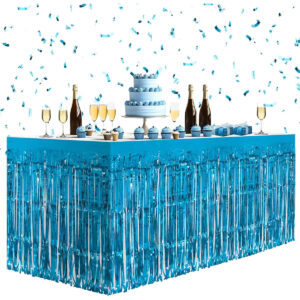 Açık mavi Masa eteği