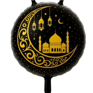 ramazan cami ay şeklinde yazılı folyo balon