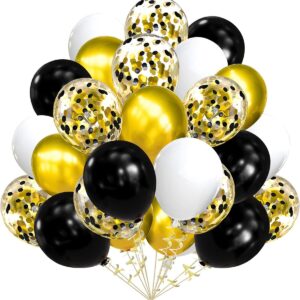 Konfetili Balonlar 40'lı Paket Doğum Günü Süslemeleri Premium Lateks Balonlar