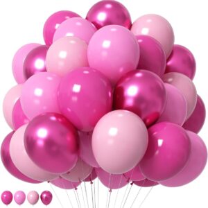 35 Parça Pembe Balon Seti Pembe Balonlar, Doğum Günü, Bebek Partisi, Pembe Temalı Süslemeler İçin