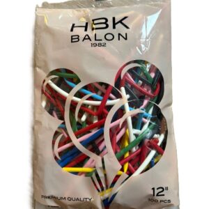 100 Adet Karışık Renk Sosis Balon - Ekstra Dayanıklı