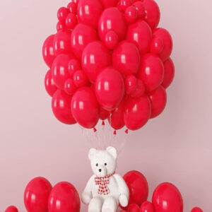40 Adet Kırmızı Renk Balon – Helyum Uyumlu, Kaliteli Ve Dayanıklı