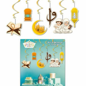 Kuran Okuyurum banner ve tavan süs Dini İslami Kurana Geçtim Partisi