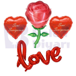 Romantik Folyo Balon Seti