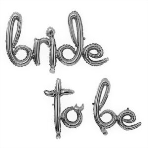 Bride to Be Gümüş Folyo Balon Seti – Bekarlığa Veda Partiniz İçin Mükemmel Dekor! 🎈🎊
