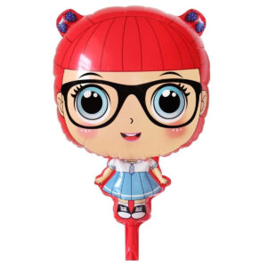 🎀 Kız Kırmızı Folyo Balon – Sevimli ve Şık! 🎈