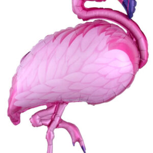 🦩 Pembe Ayaklı Flamingo Folyo Balon – Tropikal Eğlence! 🎈🌴