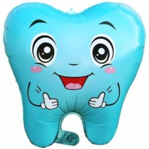 🦷 Mavi Diş Folyo Balon – Sağlıklı ve Sevimli! 🎈