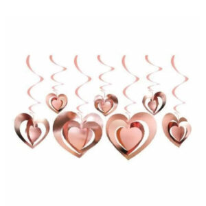 10 adet Tavan süsü Sevgililer günü özel 3D tavan kalp süs kalp süs şık tasarım