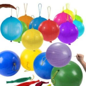 Lastikli Zıpzıp Balon Punch Panç Büyük Balon 30 Adet