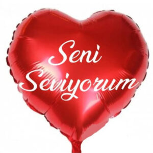 Sevgililer günü balonları kalp şeklinde seni seviyorum balon 14 şubat sevgiliye özel