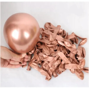 5 Inç Mini Rosegold Metalik Balon 25 Adet