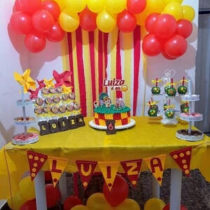 50 Adet Sarı Kırmızı Kombin Balon Seti