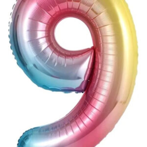 Tüm Rakamlarda Renkli Folyo Balon 34 İnç (76-82 cm)